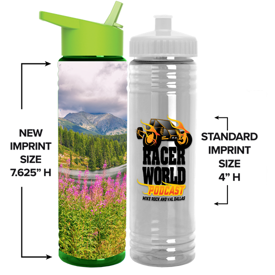 DPTB24H - 24 oz. Slim Fit Bottle with Flip Straw - Digital