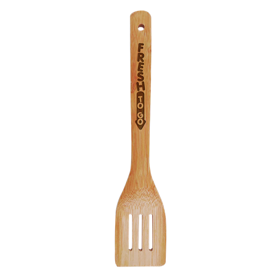 KUB406SB - Bamboo Slotted Spatula