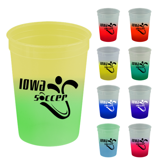 SC12CC - Cups-On-The-Go 12 oz. Cool Color Change Stadium Cup