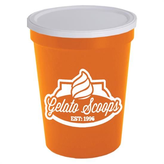 SC16NH - 16 oz. Stadium Cup with No-Hole Cover