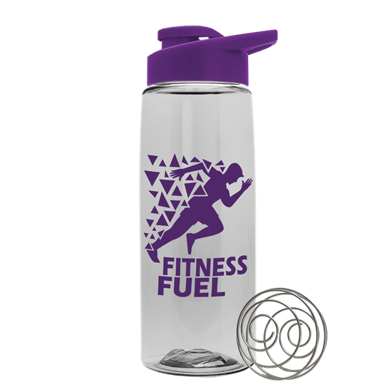 TXB63DW - The Flair - 26 oz. Tritan™ Shaker Bottle with Drink thru lid and Mixing Whisk ball